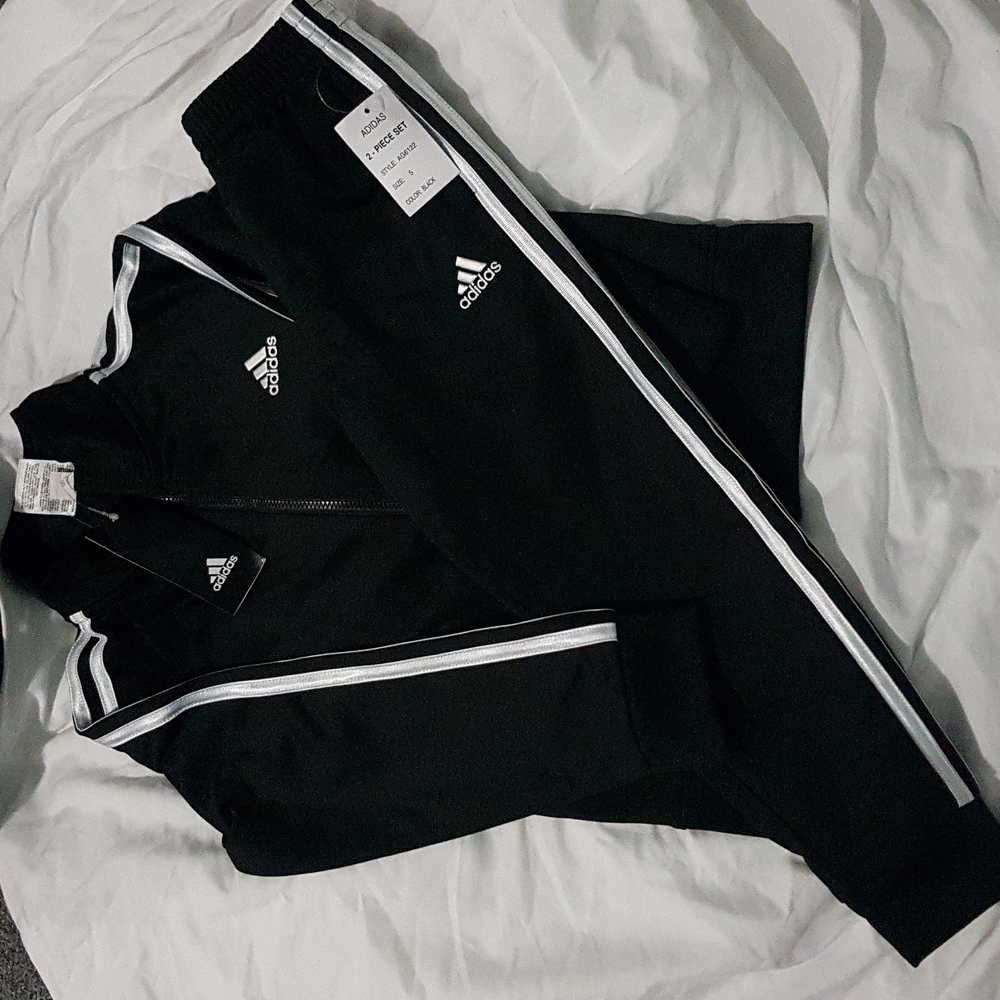 Adidas Track Suit Boys Black